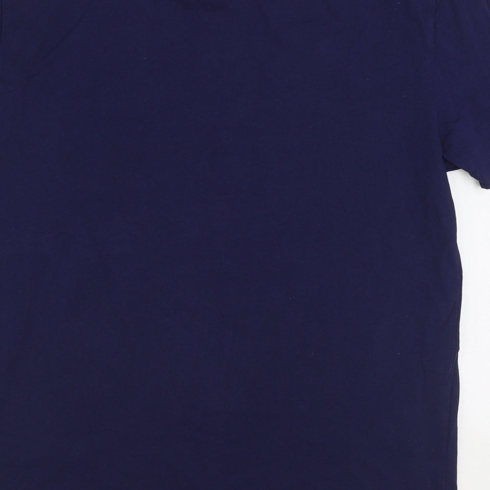 Polo by Ralph Lauren Mens Blue Cotton T-Shirt Size M Round Neck