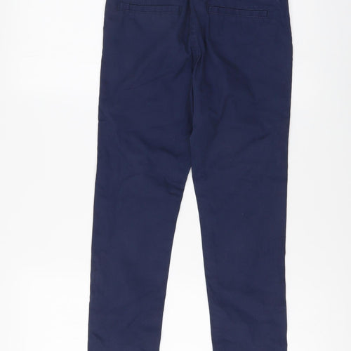 Blue Zoo Boys Blue Cotton Jegging Trousers Size 9 Months Regular Button