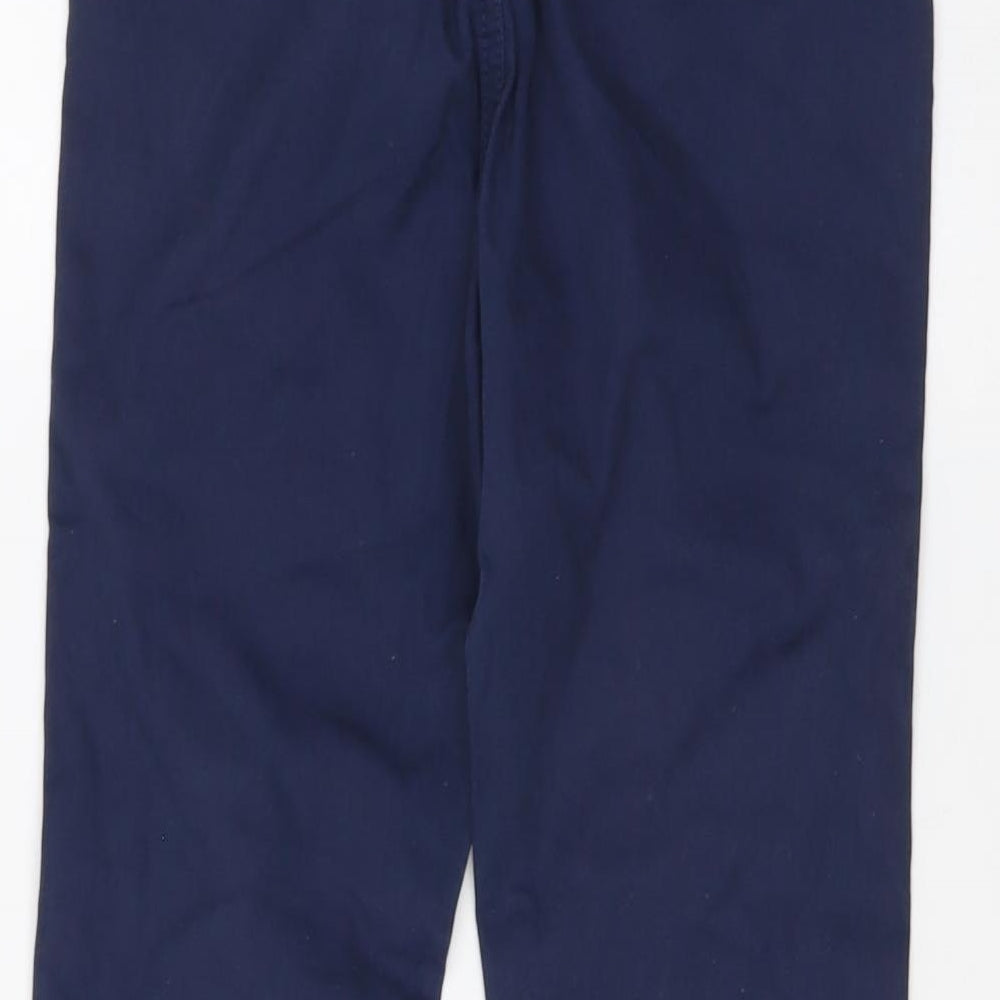 Blue Zoo Boys Blue Cotton Jegging Trousers Size 9 Months Regular Button