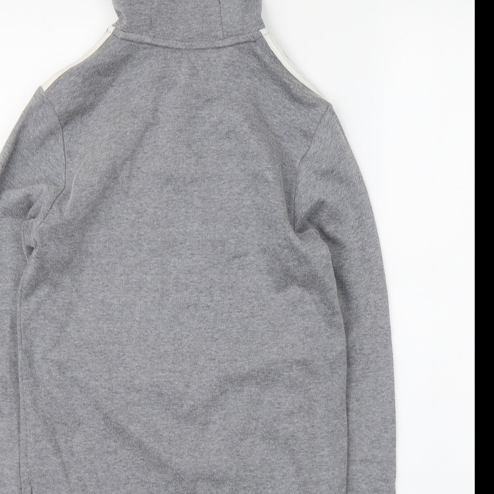 adidas Boys Green Polyester Pullover Hoodie Size 11-12 Years Pullover