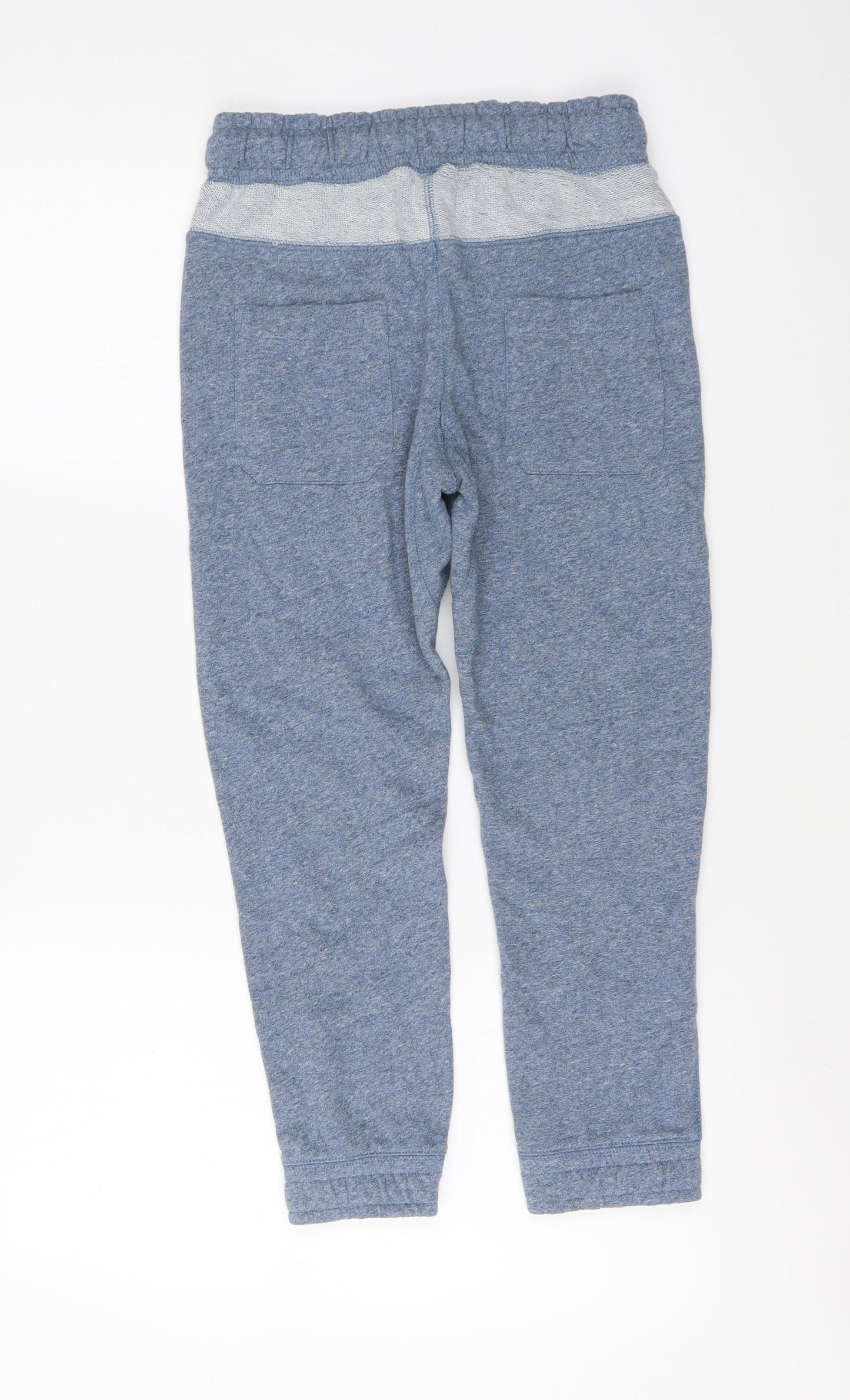 Marks and Spencer Boys Blue Cotton Jegging Trousers Size 9-10 Years Regular Button