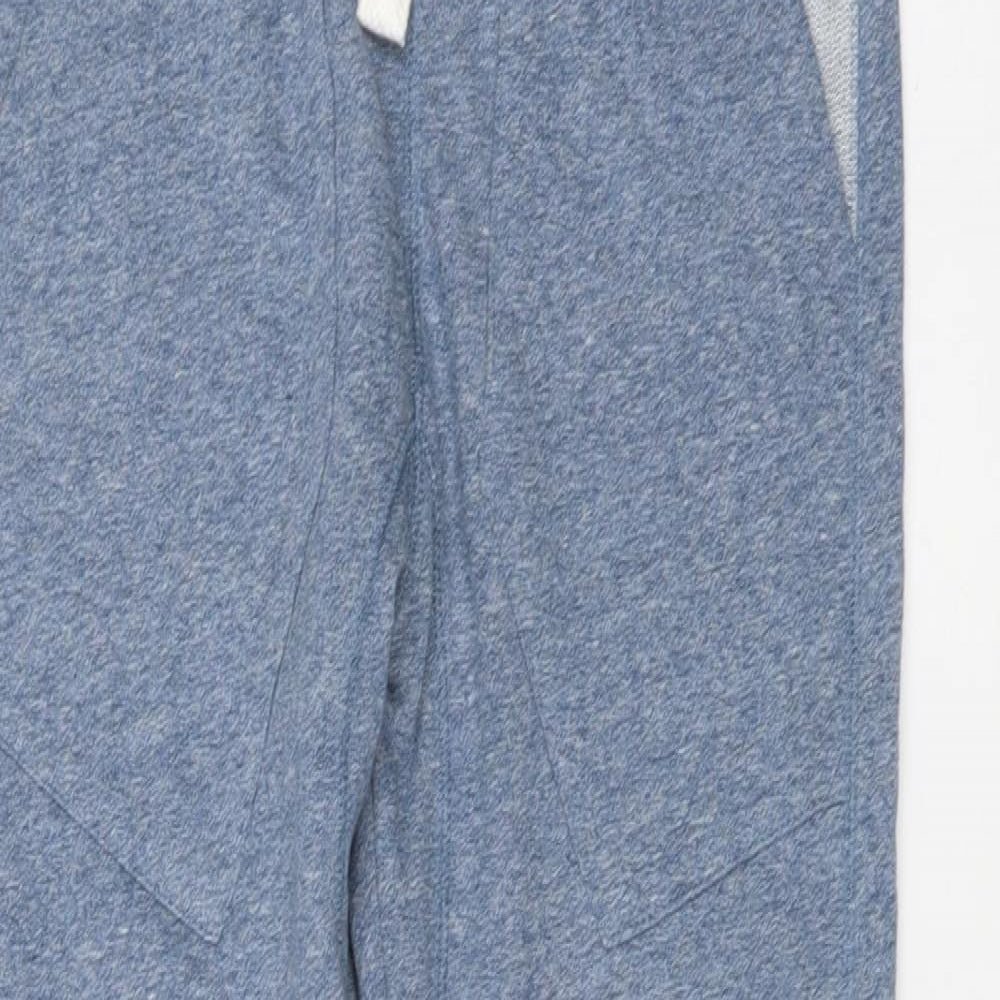 Marks and Spencer Boys Blue Cotton Jegging Trousers Size 9-10 Years Regular Button