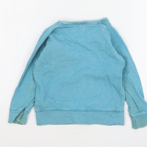 Indigo Boys Blue Cotton Pullover Sweatshirt Size 3-4 Years Pullover