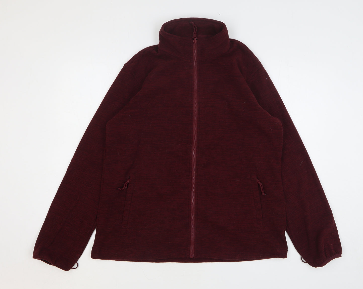 Mountain Warehouse Womens Red Polyester Full Zip Sweatshirt Size 16 Zip