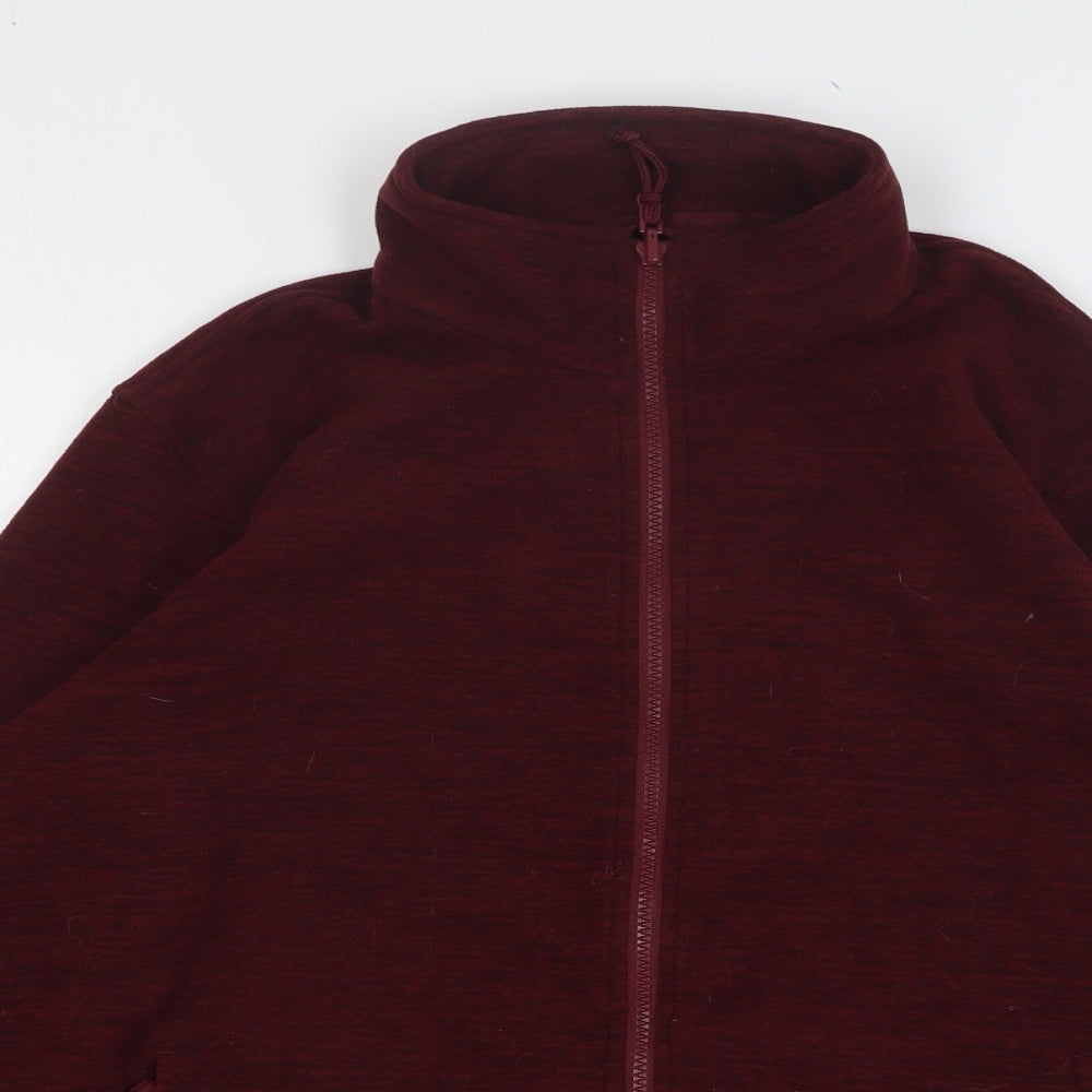 Mountain Warehouse Womens Red Polyester Full Zip Sweatshirt Size 16 Zip