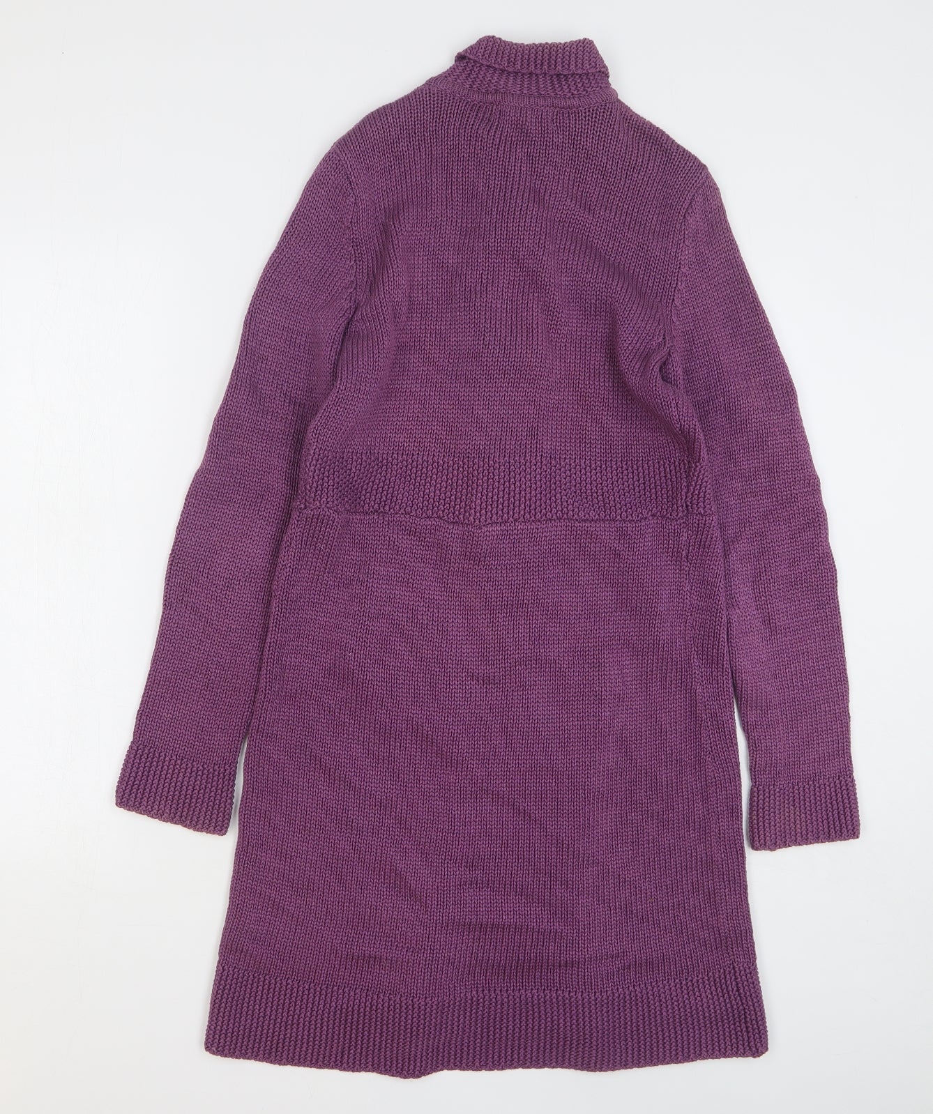 Boden Womens Purple Overcoat Coatigan Size 10 Button