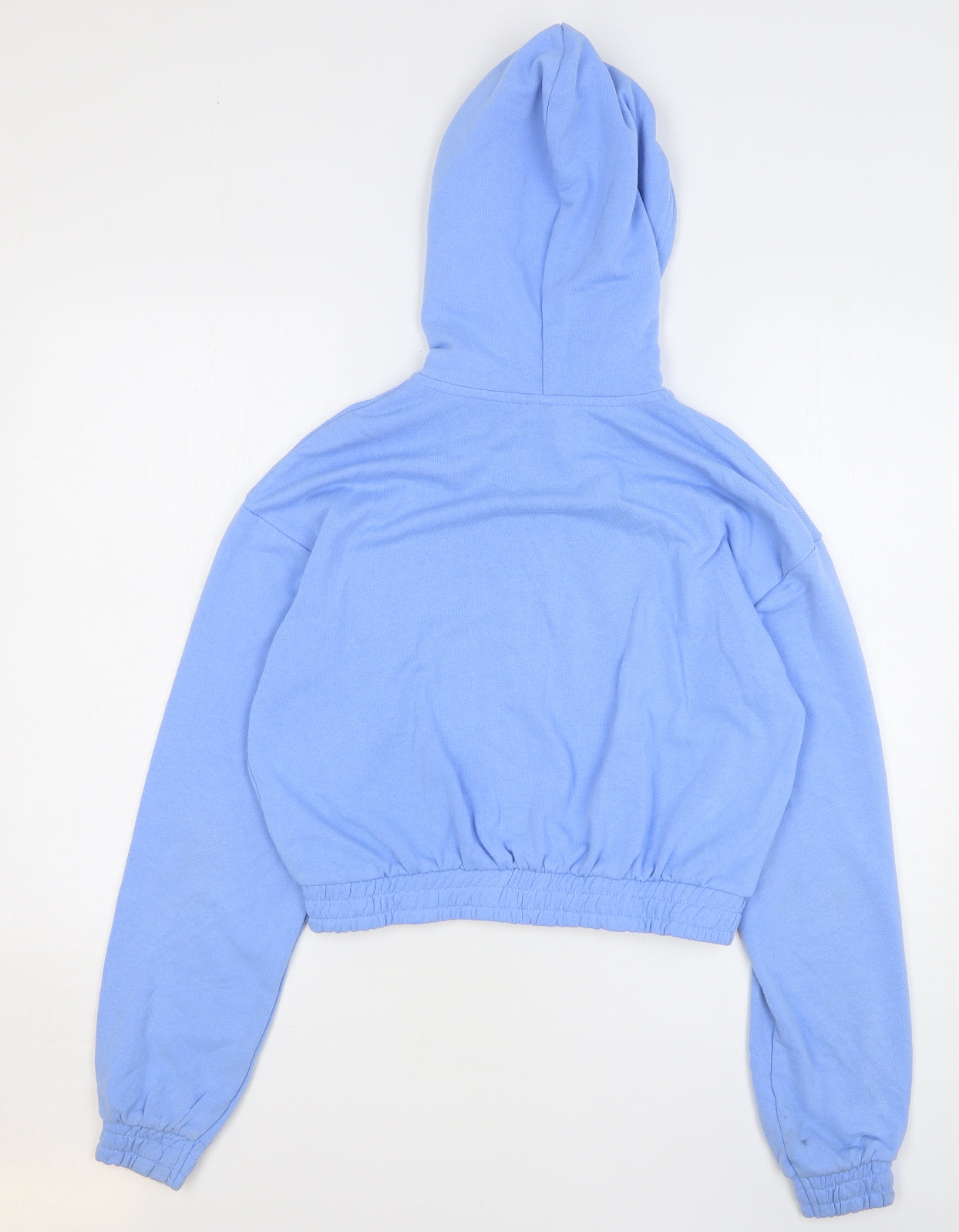 H&M Womens Blue Cotton Full Zip Hoodie Size S Zip