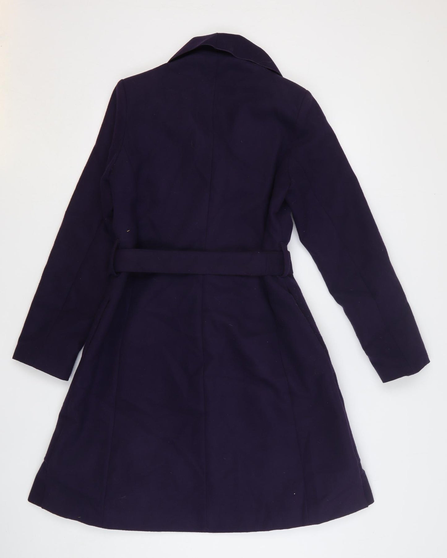 Peruggi Womens Purple Overcoat Coat Size 14 Button