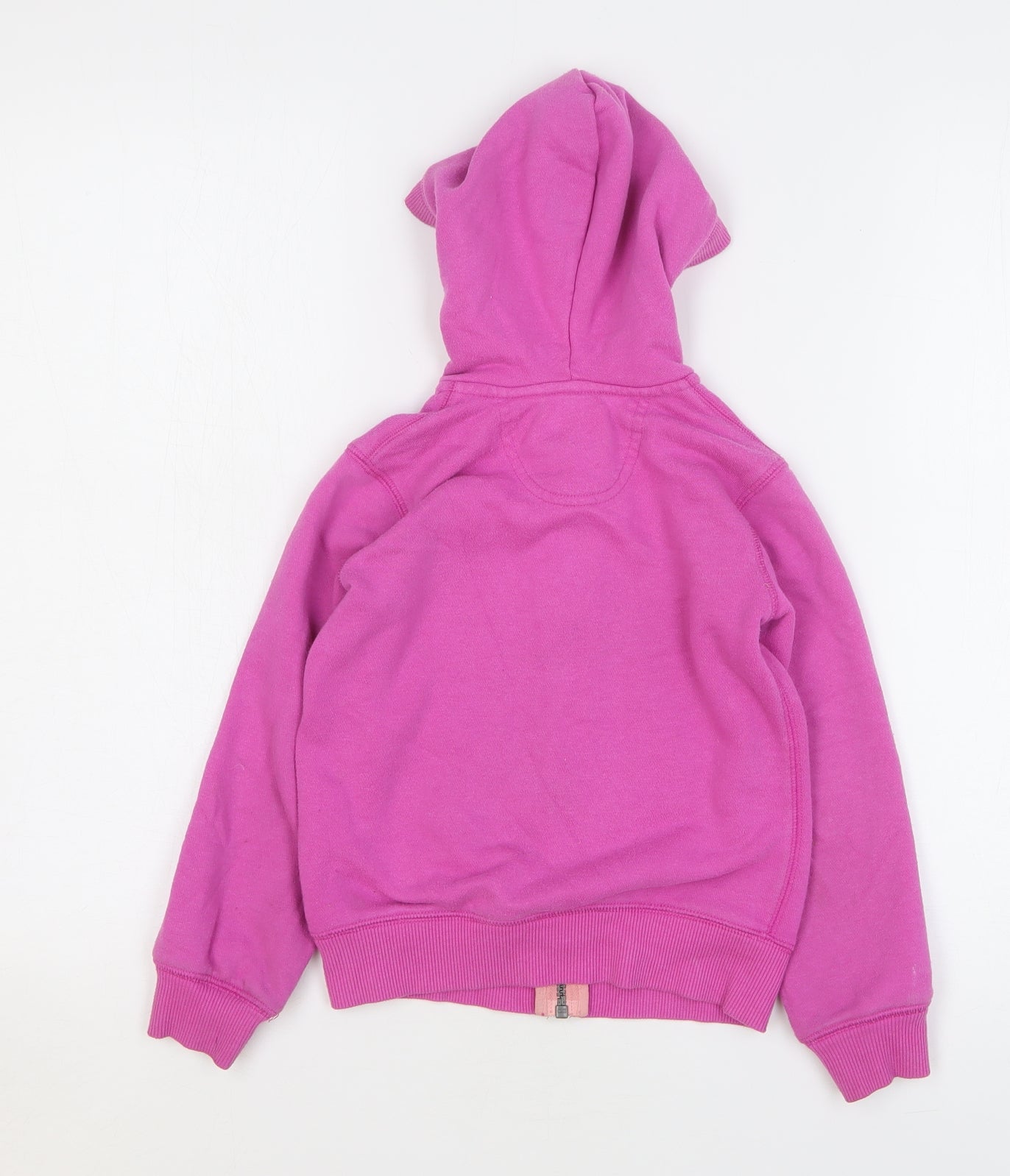Converse Girls Pink Cotton Full Zip Hoodie Size 5-6 Years Zip