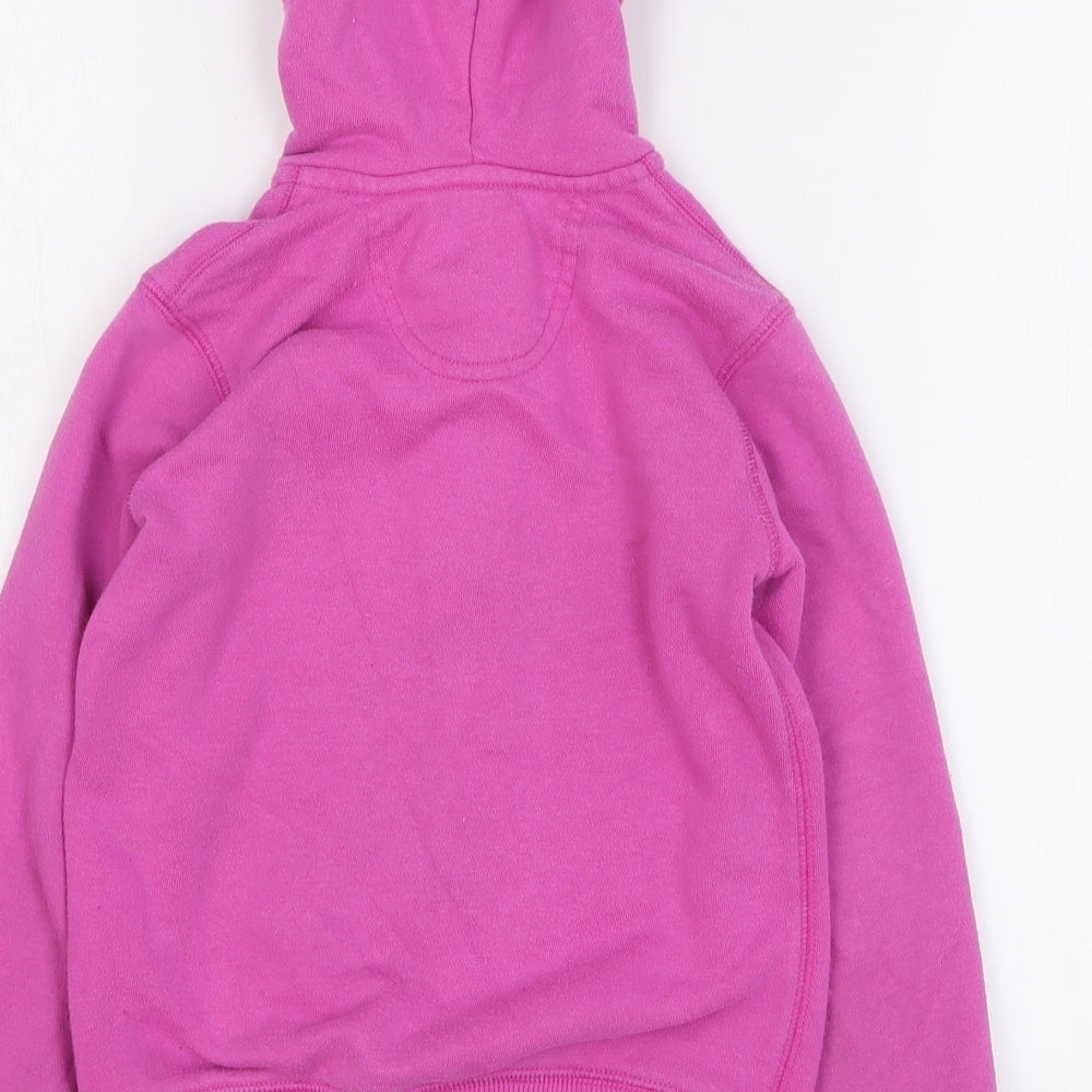 Converse Girls Pink Cotton Full Zip Hoodie Size 5-6 Years Zip