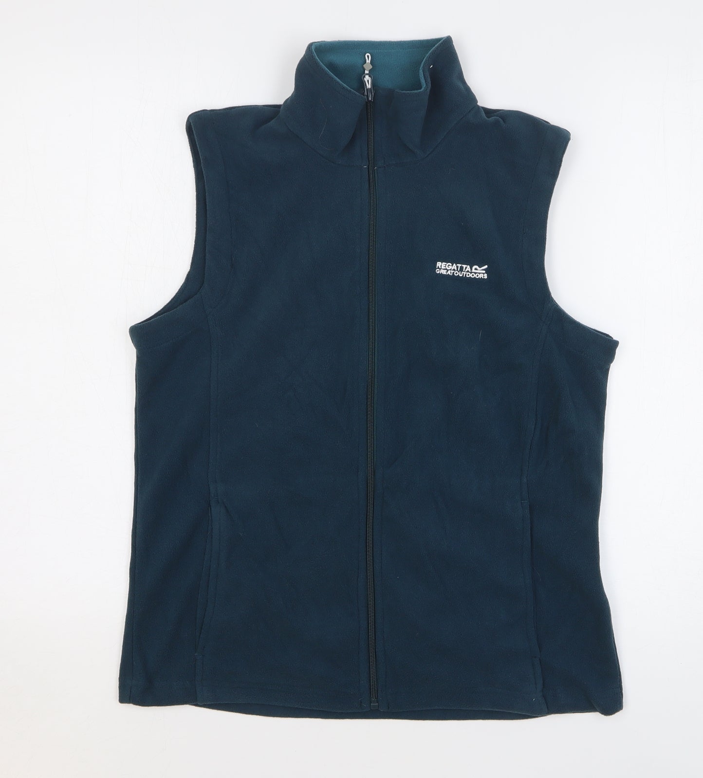 Regatta Womens Green Polyester Vest Sweatshirt Size 12 Zip