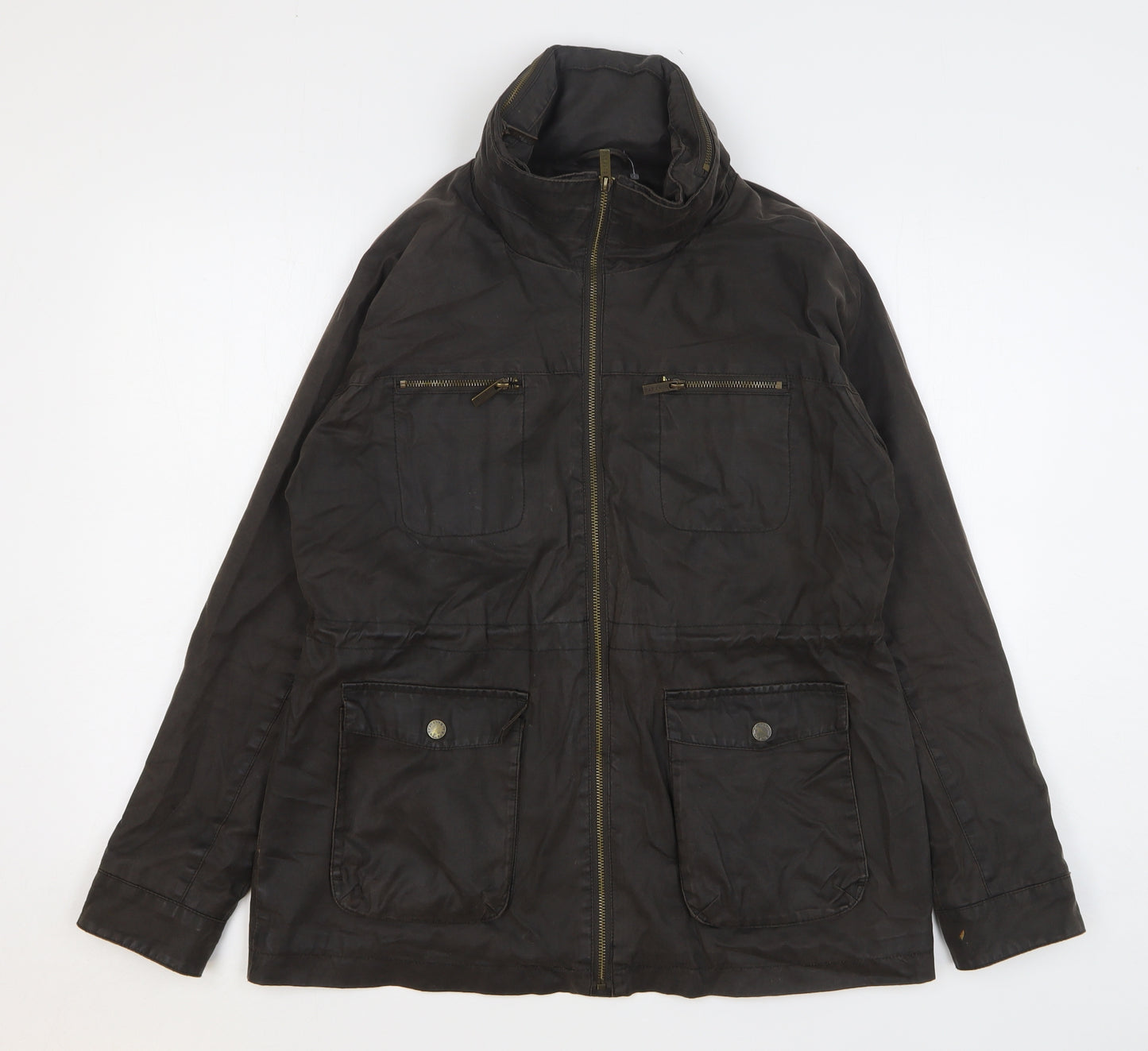 Fat Face Womens Brown Jacket Size 14 Zip