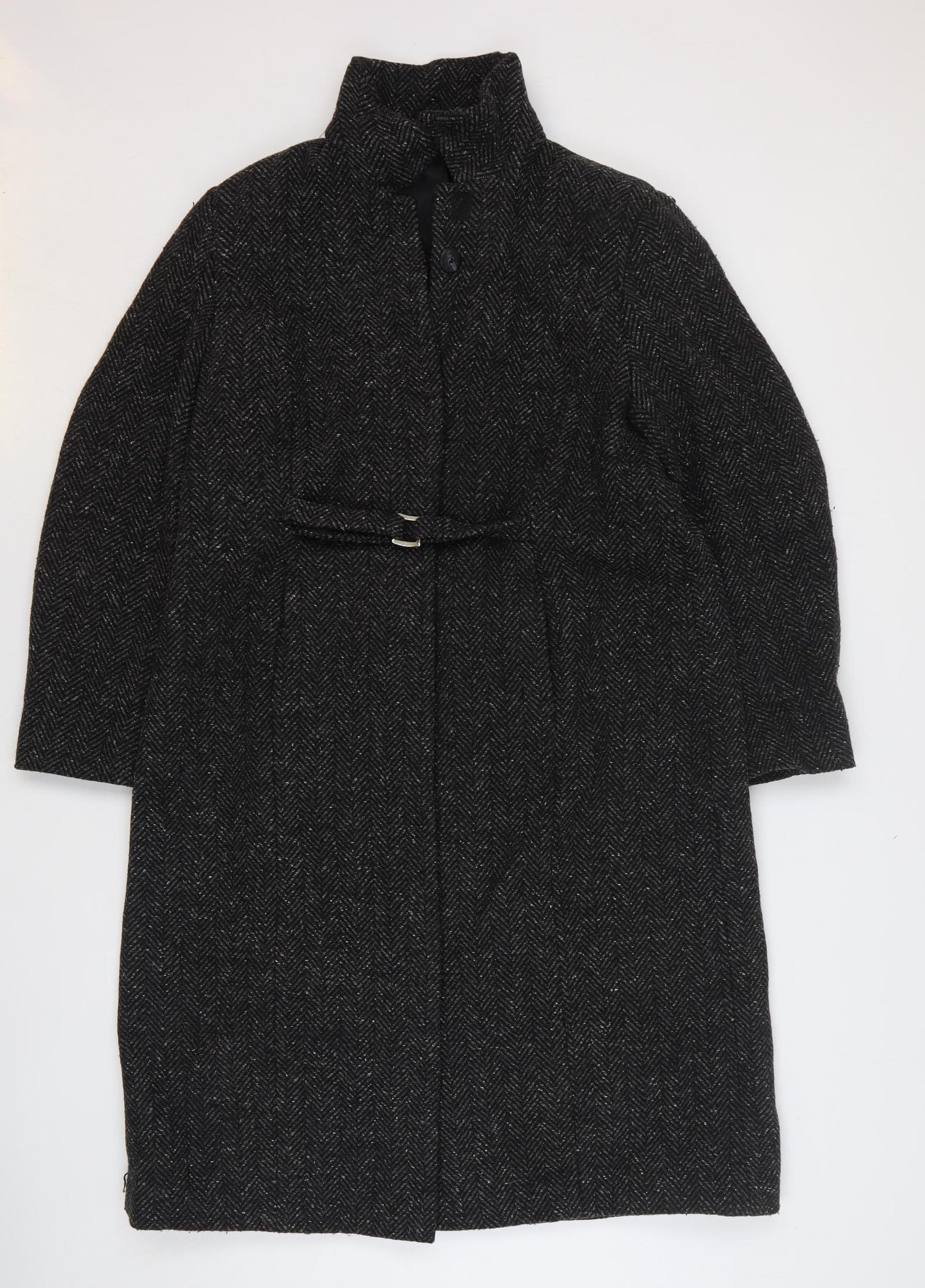 Access Womens Grey Overcoat Coat Size 18 Button