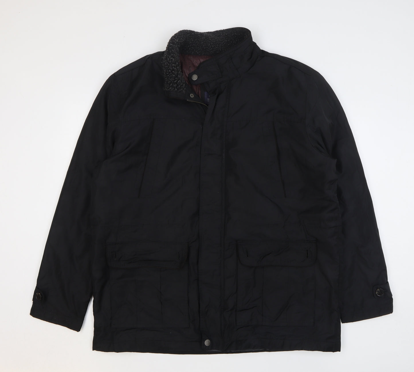 Atlantic Bay Mens Black Jacket Size XL Zip