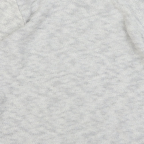 Per Una Womens Grey Boat Neck Acrylic Pullover Jumper Size 12