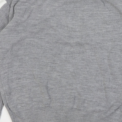 Unique 21 Womens Grey Acrylic Pullover Sweatshirt Size 10 Pullover