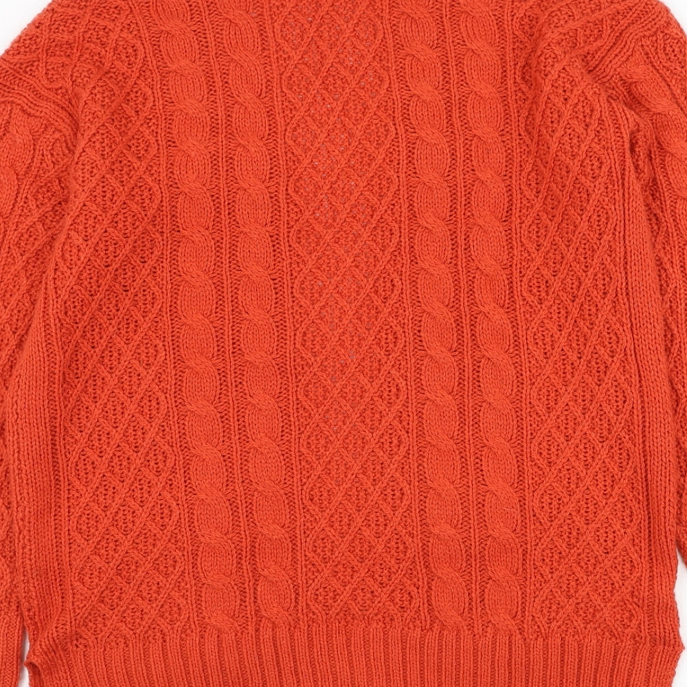 NEXT Womens Red V-Neck Acrylic Cardigan Jumper Size XS