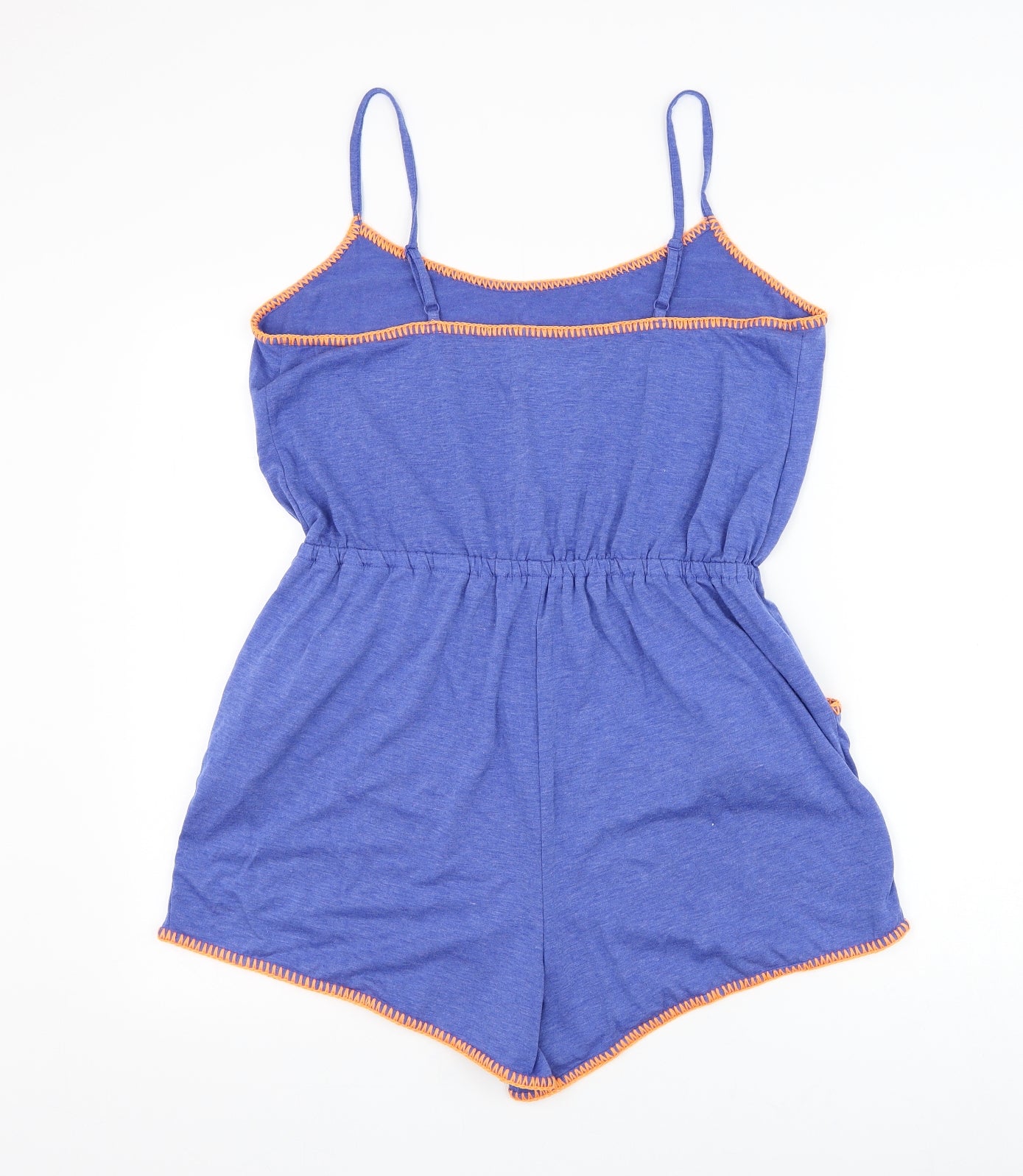 Papaya Womens Blue Polyester Playsuit One-Piece Size 16 Pullover