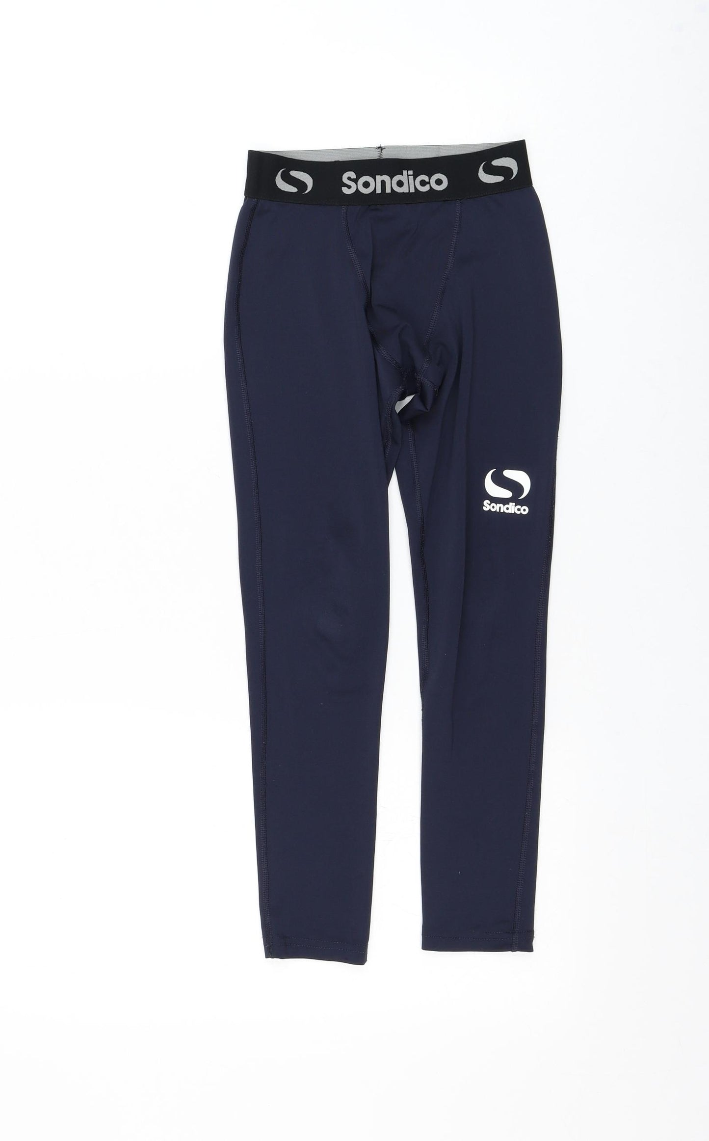Sondico Boys Blue Polyester Jogger Trousers Size 7-8 Years Regular Pullover - Leggings