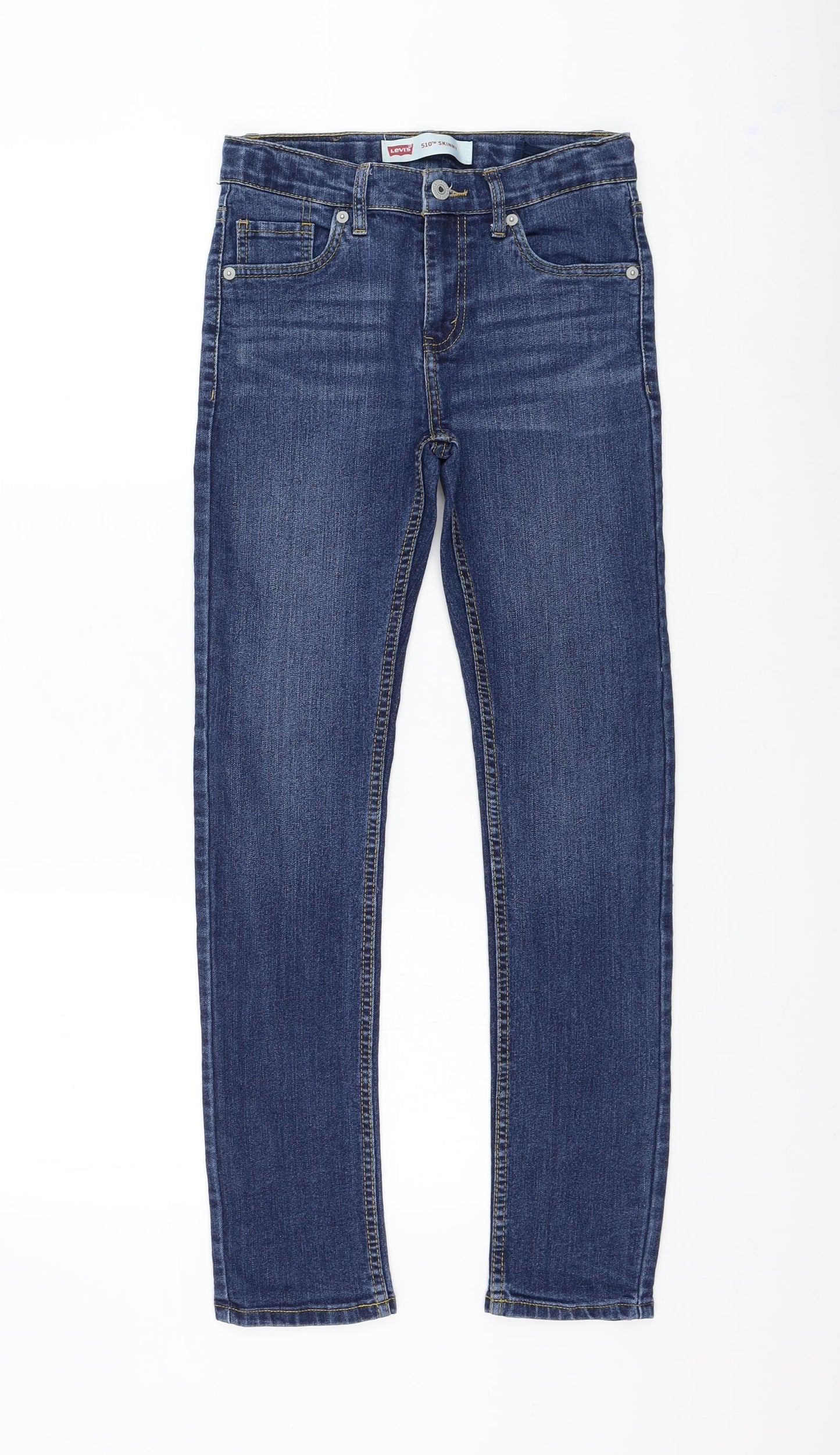 Signature by Levi Strauss & Co. Womens Blue Cotton Skinny Jeans Size 28 in L28 in Regular Zip