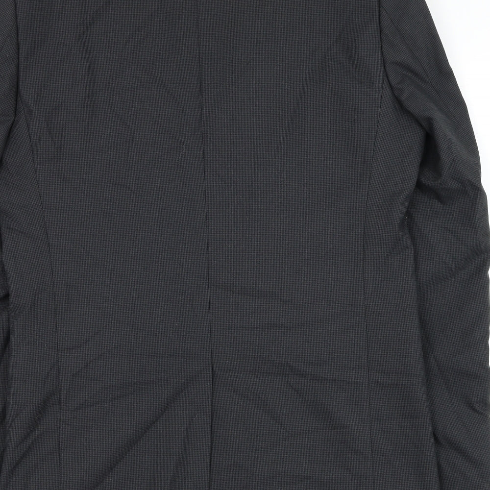 NEXT Mens Black Polyester Jacket Suit Jacket Size 40