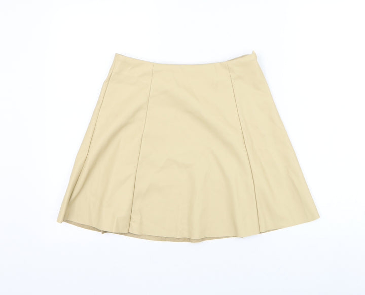 Primark Womens Brown Polyester Skater Skirt Size 28 in Zip