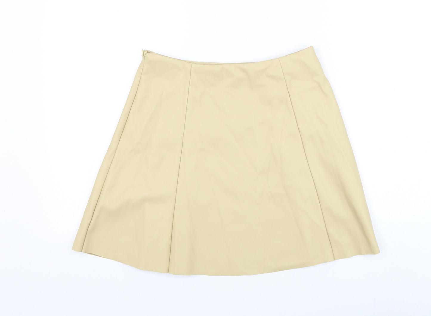 Primark Womens Brown Polyester Skater Skirt Size 28 in Zip