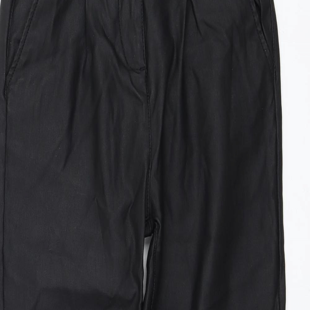 NEXT Womens Black Viscose Tapered Jeans Size 6 L25 in Regular Zip