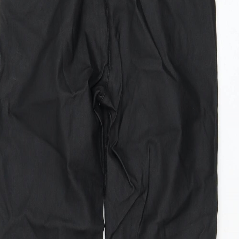 NEXT Womens Black Viscose Tapered Jeans Size 6 L25 in Regular Zip