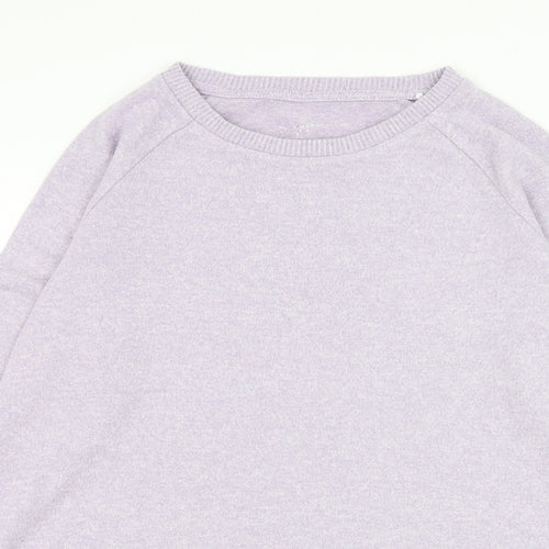 Primark Womens Purple Round Neck Polyester Pullover Jumper Size 12