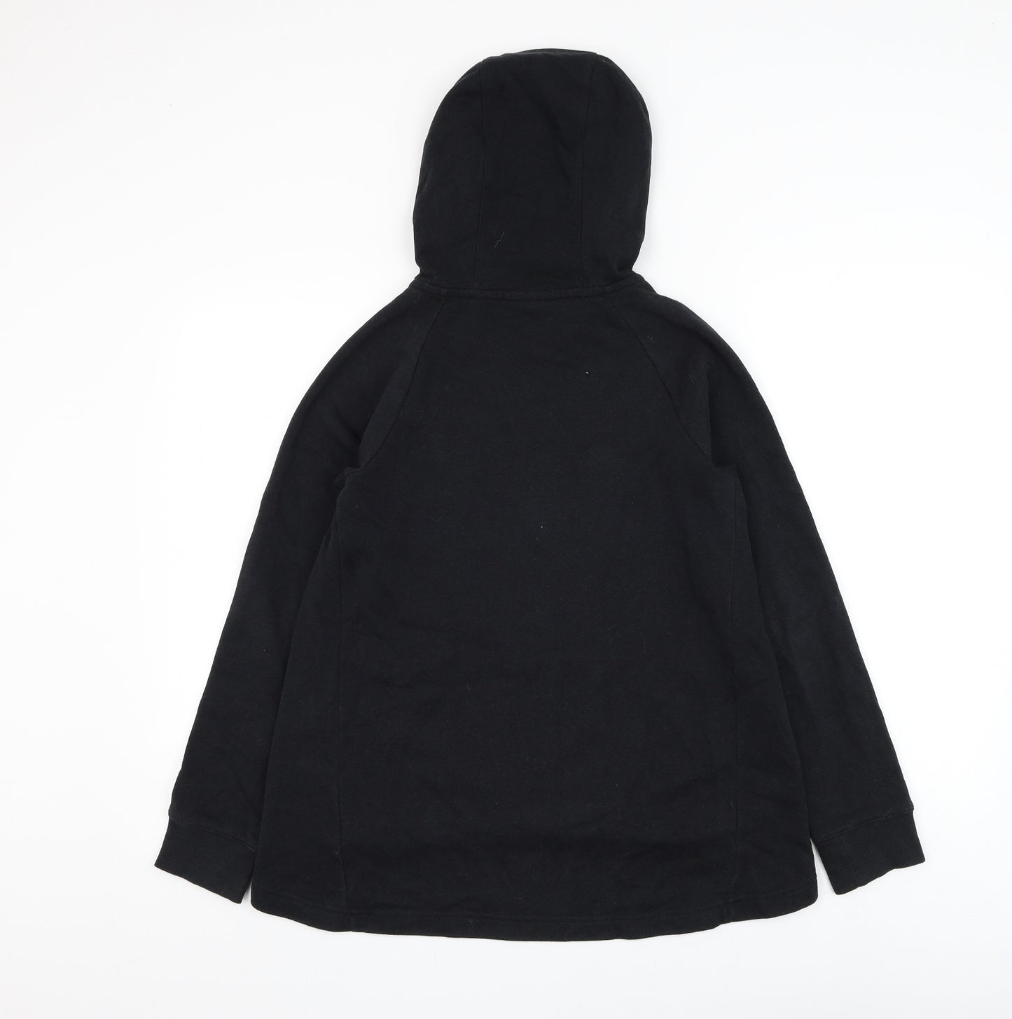 Nike Girls Black Cotton Pullover Hoodie Size 12-13 Years Pullover