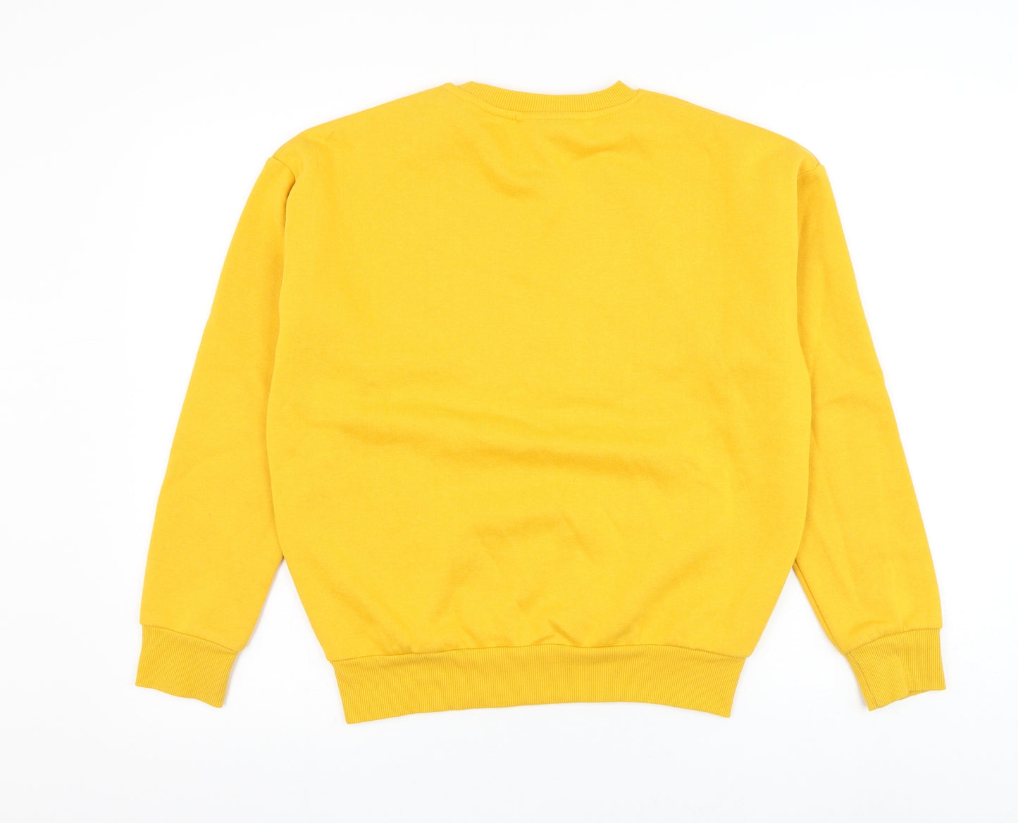 Primark Womens Yellow Cotton Pullover Sweatshirt Size 4 Pullover - Winnie The Pooh
