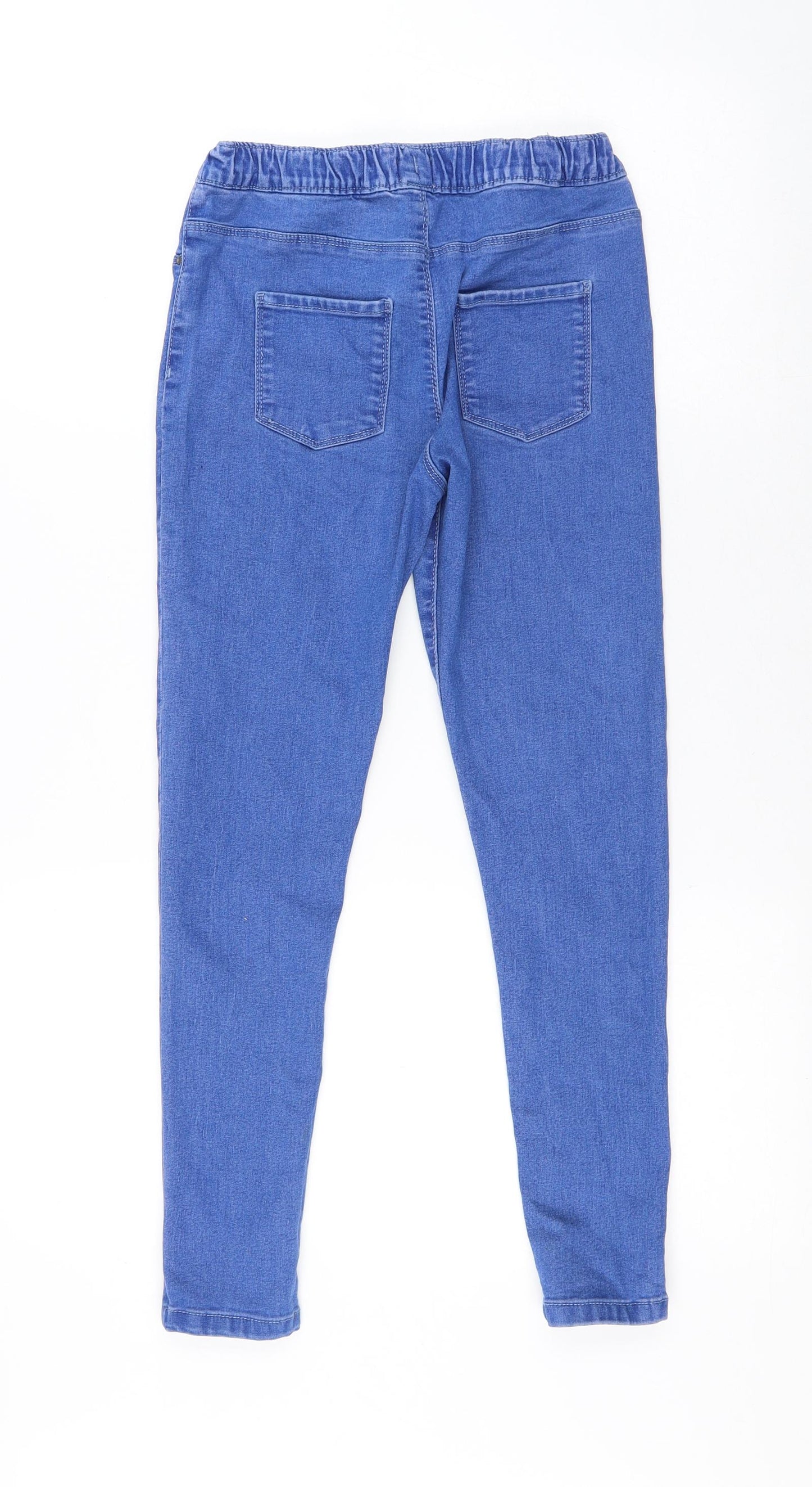 F&F Girls Blue Cotton Jegging Jeans Size 11-12 Years Regular