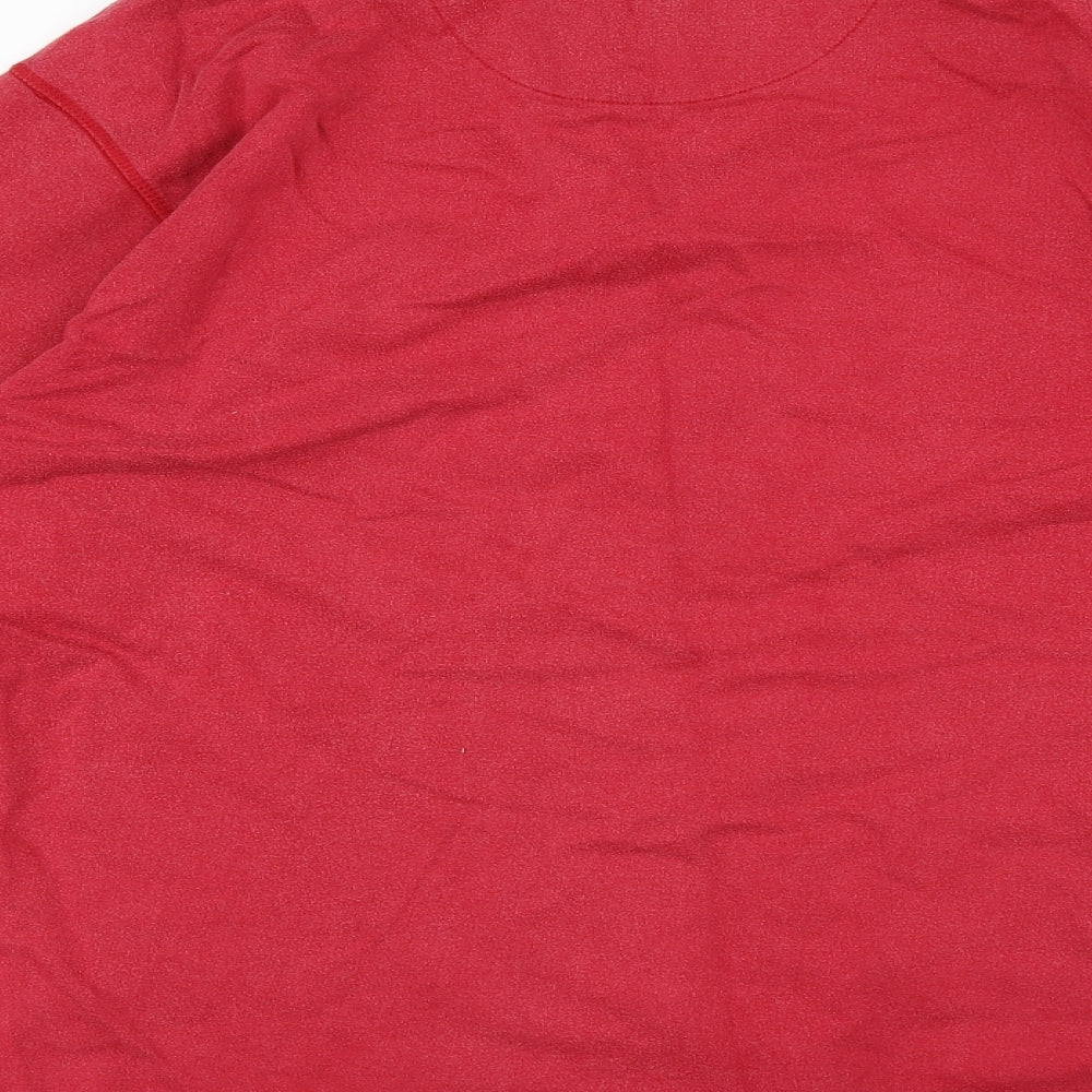 Weird Fish Mens Red Cotton Pullover Sweatshirt Size L