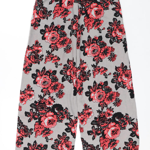 Atmosphere Womens Multicoloured Floral Polyester Trousers Size 6 L30 in Regular - Flowers