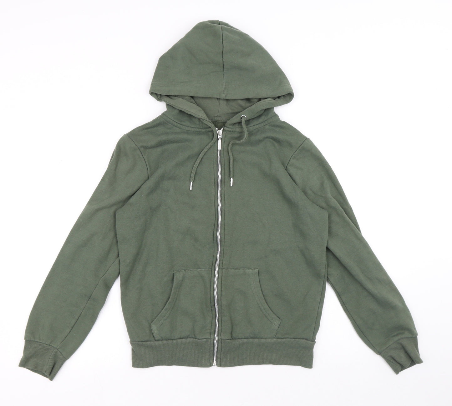 Primark Womens Green Polyester Full Zip Hoodie Size 10 Zip