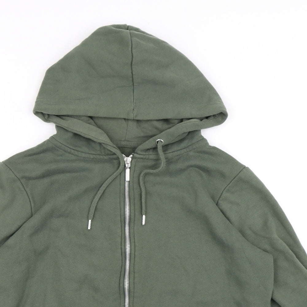 Primark Womens Green Polyester Full Zip Hoodie Size 10 Zip
