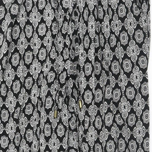 BAF Womens Multicoloured Geometric Viscose Trousers Size 10 L27 in Regular