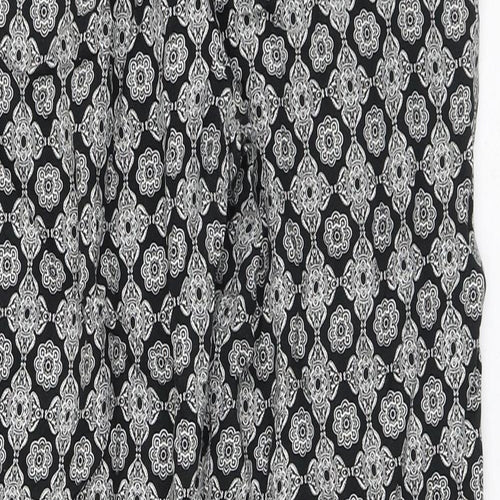 BAF Womens Multicoloured Geometric Viscose Trousers Size 10 L27 in Regular