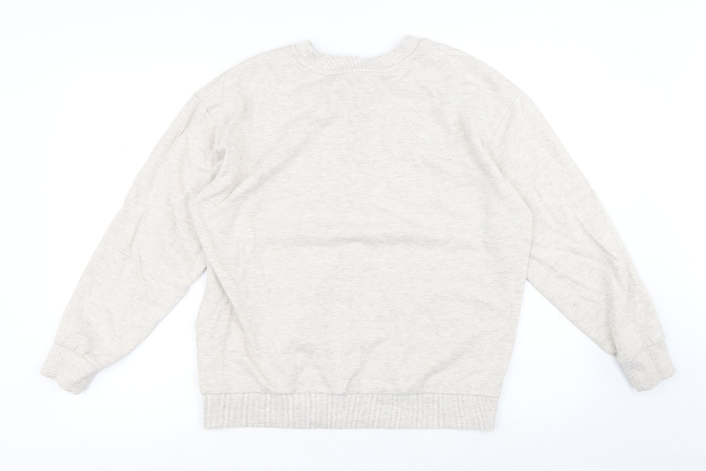 George Womens White Cotton Pullover Sweatshirt Size M - Mickey Mouse