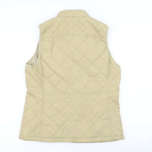 Fuinloth Womens Beige Puffer Jacket Coat Size S Zip