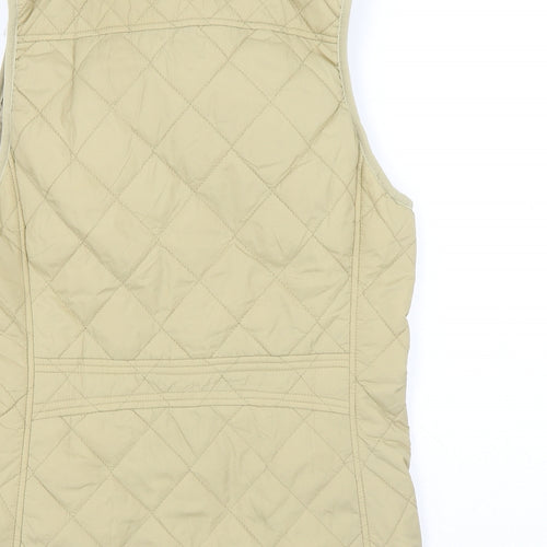 Fuinloth Womens Beige Puffer Jacket Coat Size S Zip