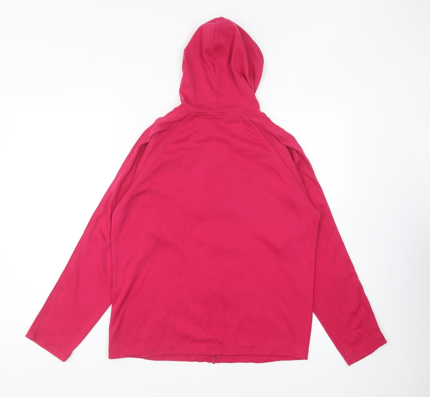 Berkertex Womens Pink Polyester Full Zip Hoodie Size 14 Zip