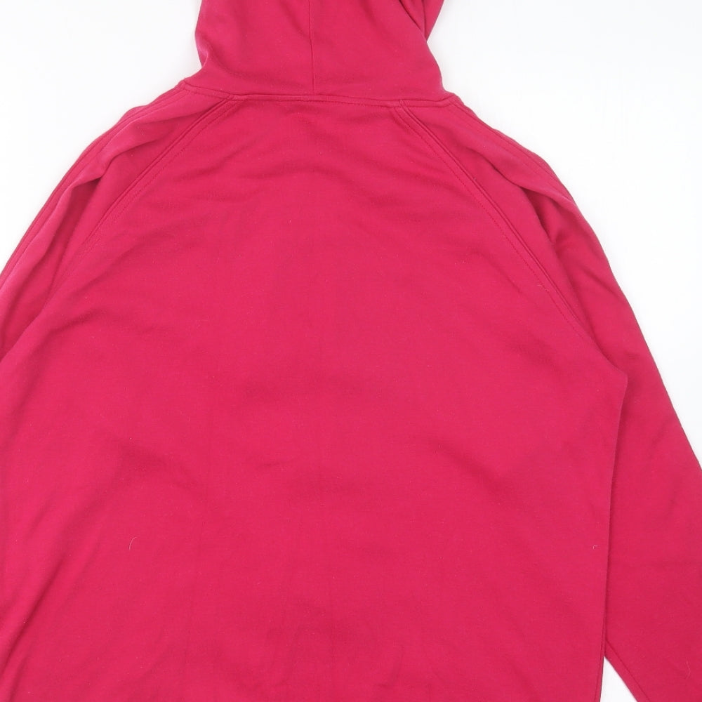 Berkertex Womens Pink Polyester Full Zip Hoodie Size 14 Zip