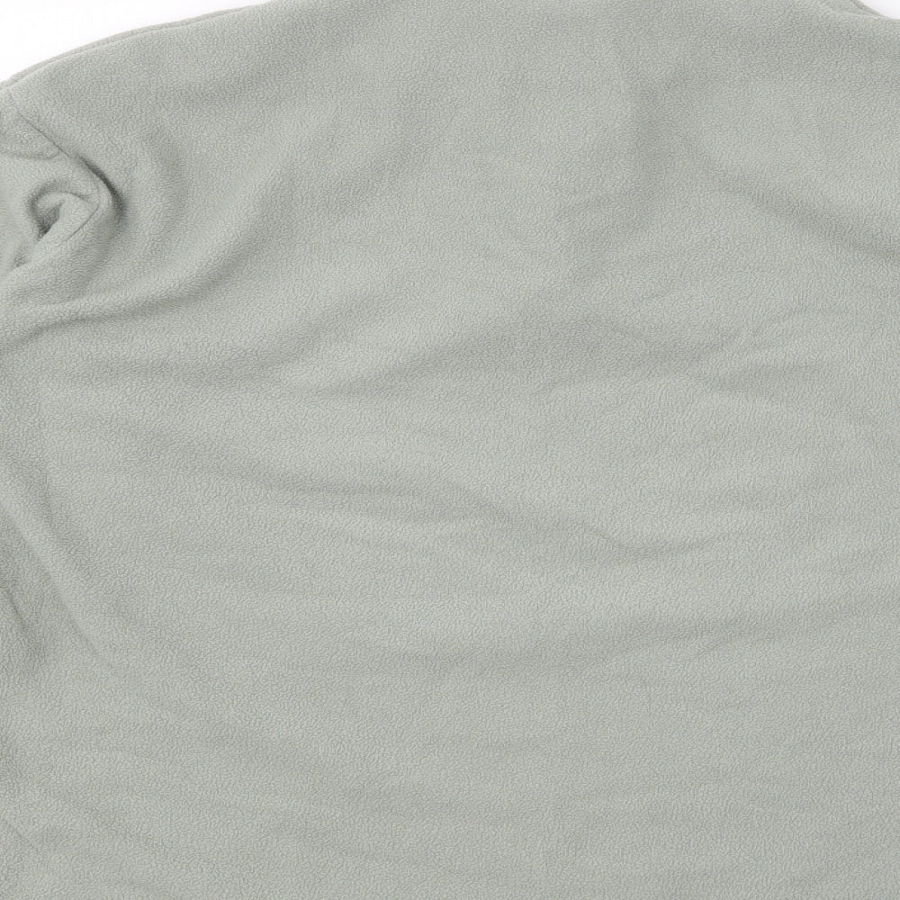 Mountain Life Womens Green Polyester Pullover Sweatshirt Size 16 Zip