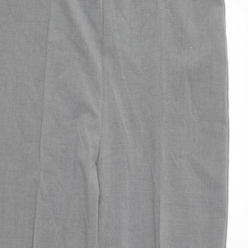 Epilogue Womens Grey Polyester Trousers Size 14 L25 in Regular