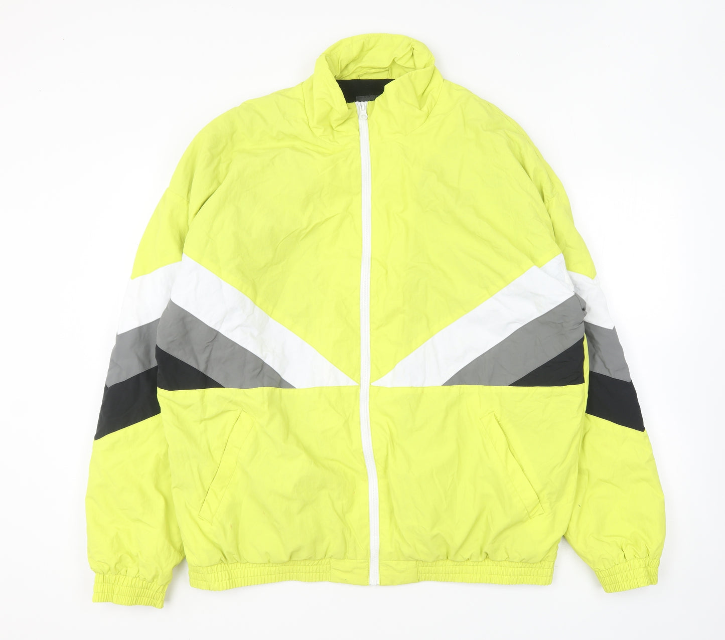 Primark Mens Yellow Jacket Coat Size L Zip