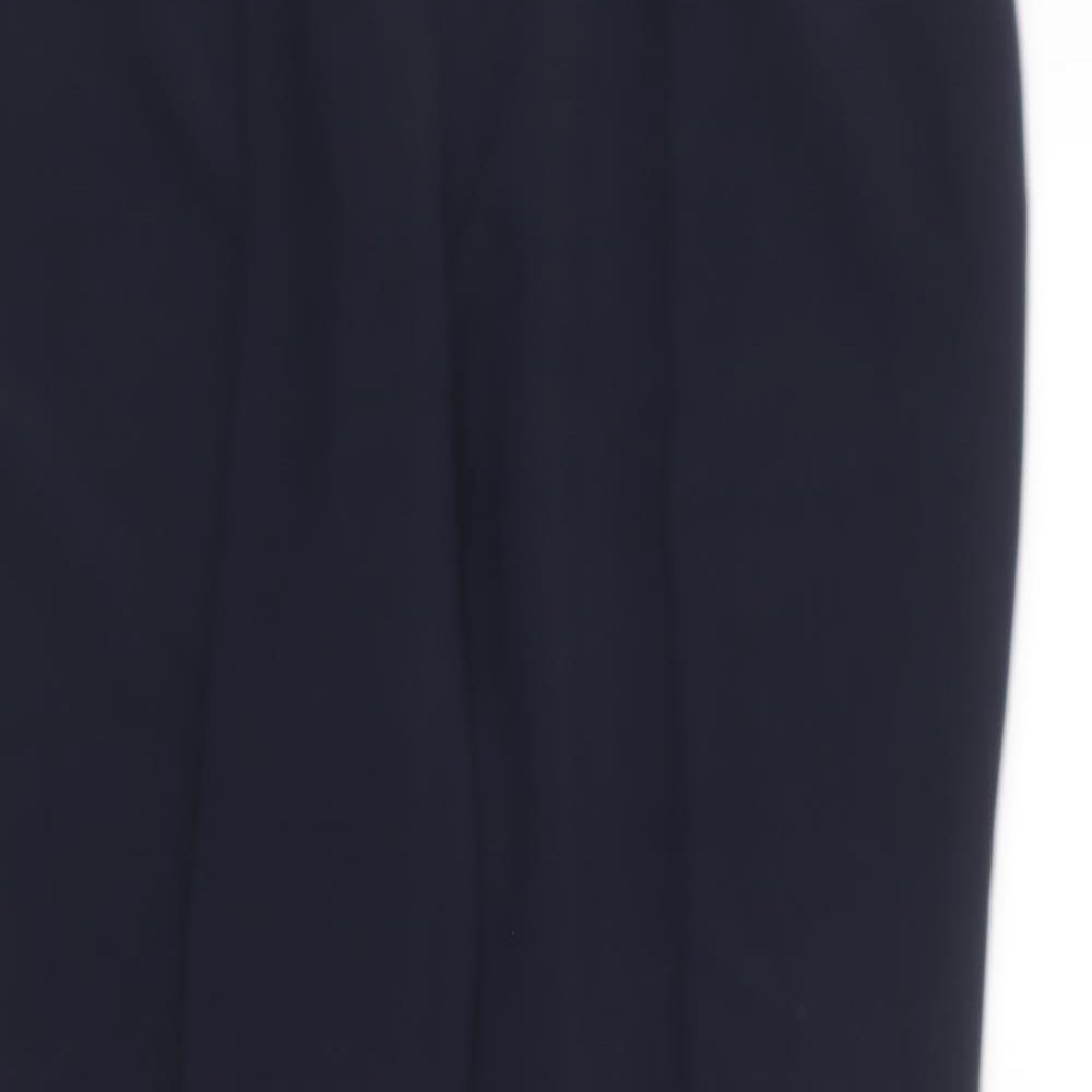 Bonmarché Womens Blue Polyester Trousers Size 14 L26 in Regular