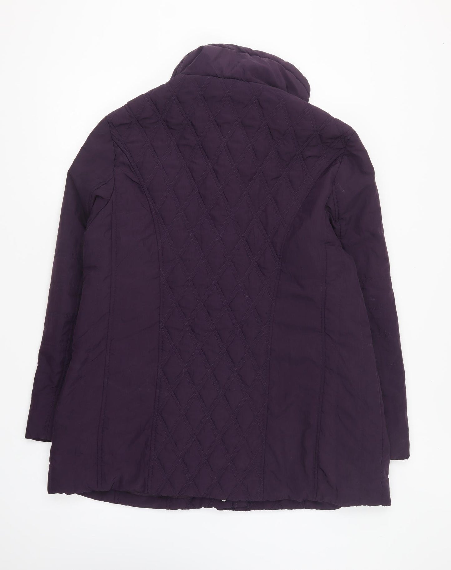Tigi Womens Purple Quilted Coat Size 18 Zip