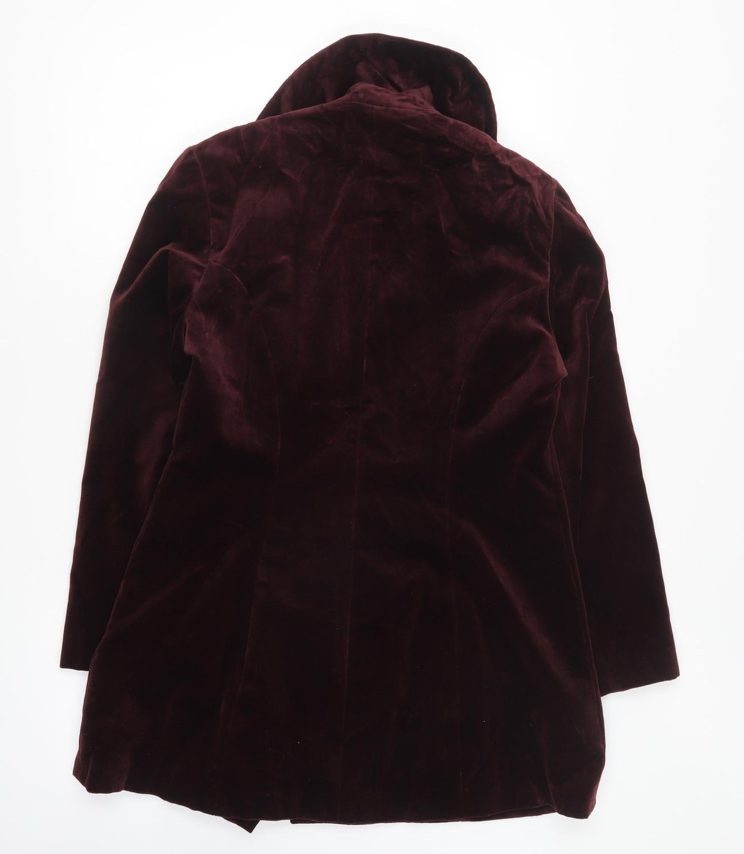 Monix Womens Purple Overcoat Coat Size 12 Button